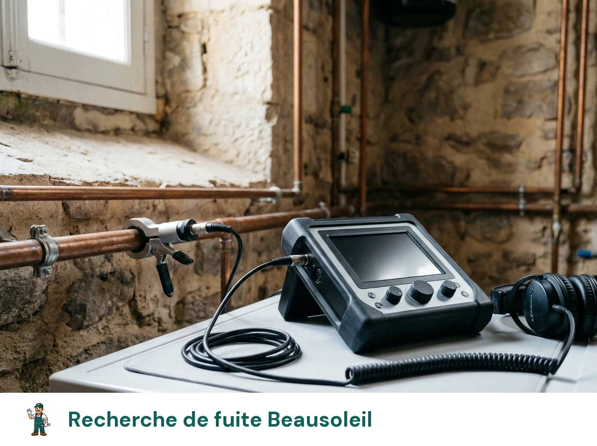 Recherche de fuite à Beausoleil