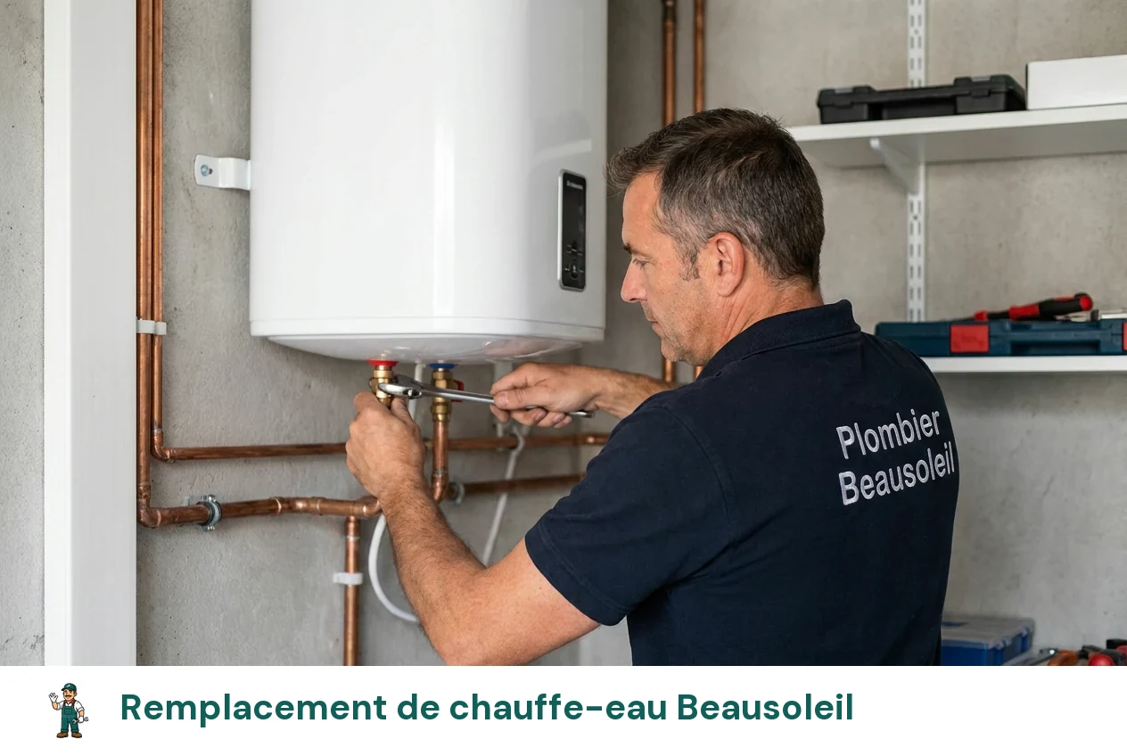 Remplacement de chauffe-eau à Beausoleil