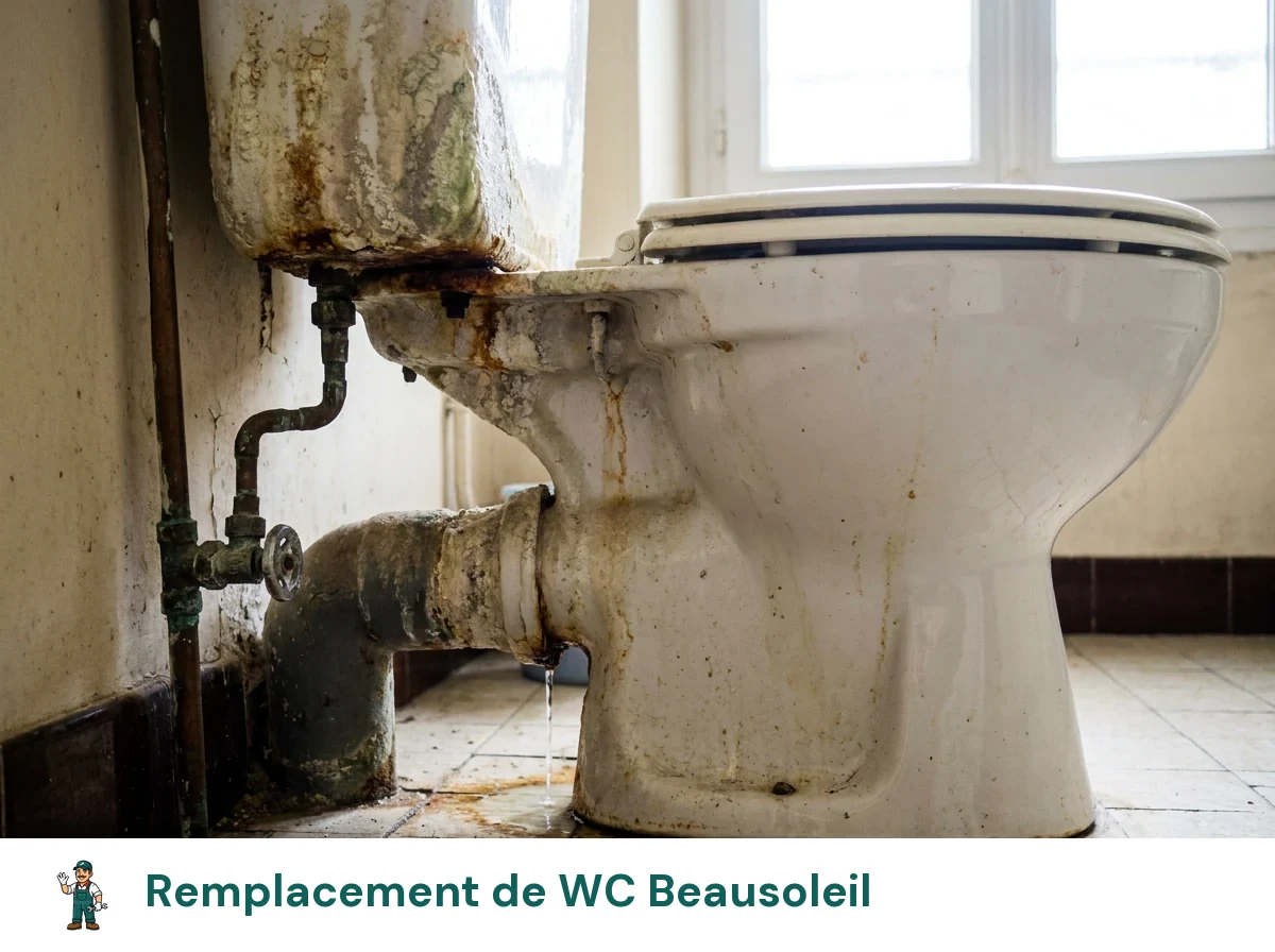 Remplacement de WC à Beausoleil