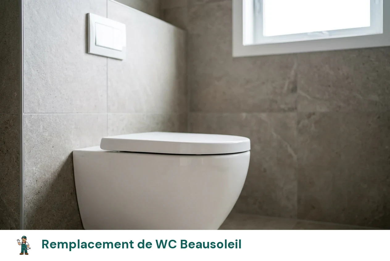 Remplacement de WC à Beausoleil