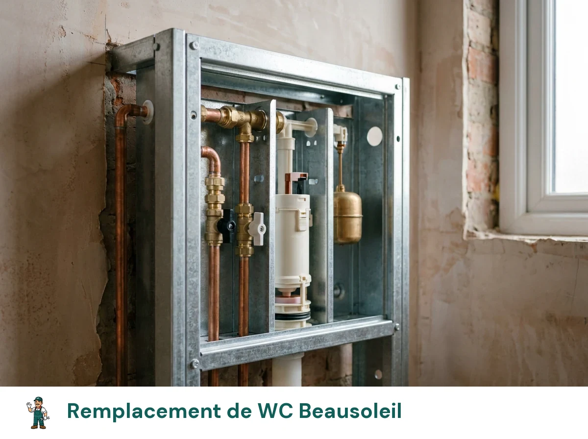Remplacement de WC à Beausoleil